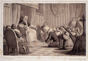 Pius VII (1742 - 1823) revokes the decree ordering the destruction of Sonnino - in Storia d