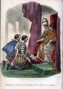 Pope Gregory XIII Receives the Head of Gaspard de Coligny by Unknown artist