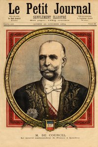 Portrait of Alphonse Chodron de Courcel (1835-1919), French politician, diplomatic career, in Germany (1881-1886) and the United Kingdom (1894-1898), president of the board of directors of the Paris Orleans railways and member of the academy of moral and p by Unknown artist