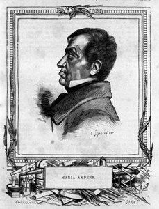 Portrait of Andre Marie Ampere (1775 - 1836) French physicist.