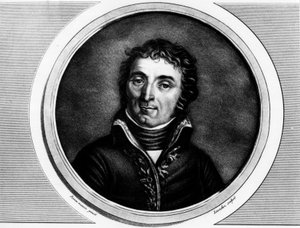 Portrait of Andre Massena (1756-1817), Major General of the Armee of Italy. Engraving in 