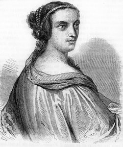 Portrait of Anne de Beaujeu, Anne of France (1462-1522), Duchess of Bourbon, daughter of Louis XI. Engraving of the 19th century by Unknown artist