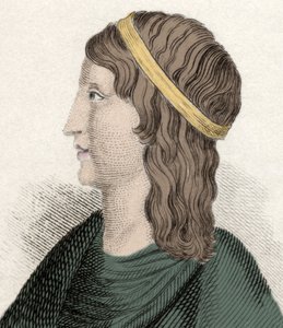Portrait of Apuleius, Latin philosopher and writer, of Berber origin, author of 