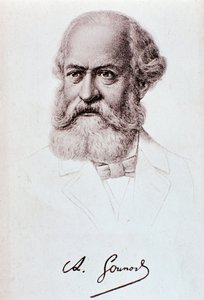Portrait of Charles Gounod (1818-1893) English composer Drawing. 19th century.