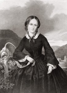 Portrait of Charlotte Bronte (1816 - 1855), poet and novelist by Unknown artist