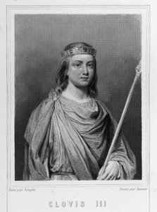 Portrait of Clovis III (? - 695), King of Austrasia - in “Histoire des Français” by Lavallée by Unknown artist