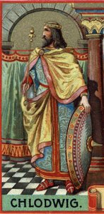 Portrait of Clovis, King of the Francs from 481-511 AD by Unknown artist