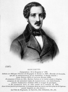Portrait of Donizetti Gaetano