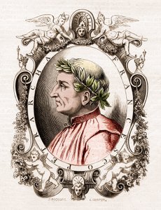 Portrait of Francesco Petrarca (Petrarch) (1304-1374), Italian Poet by Unknown artist