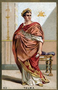 Portrait of Francois-Joseph Talma (1763-1826), French actor. Chromolithography of the late 19th century