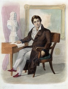 Portrait of François-Joseph Talma (1763-1826), French comedian. in Ed. Mennechet, 