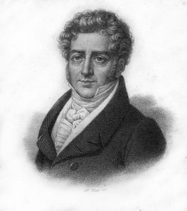 Portrait of François Adrien Boieldieu (1775-1834), French composer, engraving of the 19th century by Unknown artist