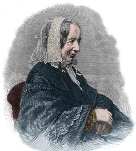 Portrait of Fredrika Bremer (1801-65) a Swedish writer and a feminist activist