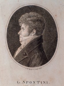 Portrait of Gaspare Spontini (engraving)