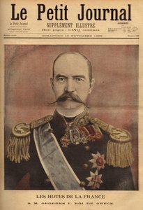 Portrait of George I, King of Greece (1845-1913). Engraving in Le petit journal 10/11/1895. Selva
