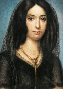 Portrait of George Sand by Unknown artist