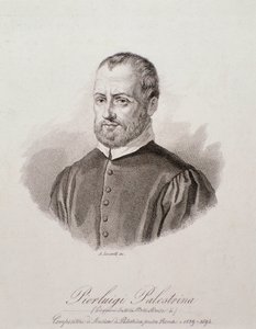 Portrait of Giovanni Pierluigi da Palestrina (engraving) by Unknown artist