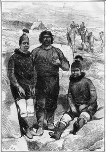 Portrait of Greenlandic (Eskimo) of Godhaven on Disco Island