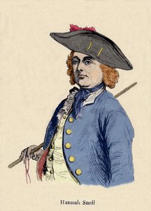 Portrait of Hannah Snell (1723-1792) female soldier, was an Englishwoman who took the role of a man to become a soldier