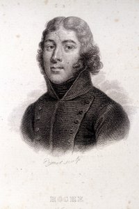 Portrait of Hoche, engraving of the 19th century by Unknown artist