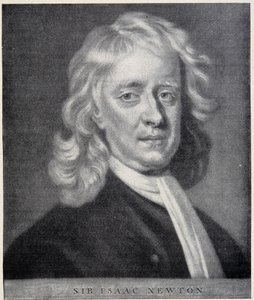 Portrait of Isaac Newton closely resembling the original preserved at the Berlin Observatory by Unknown artist