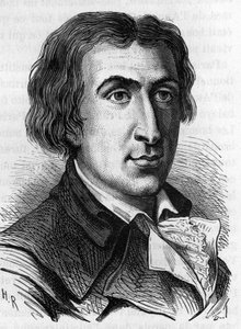 Portrait of Jacques Pierre Brissot de Warville, French journalist and politician (1754 - 1793). He founded the Societe des Amis des Noirs, a supporter of the abolition of slavery. Engraving of the 19th century by Unknown artist