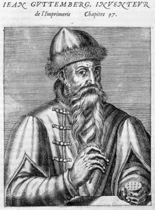 Portrait of Johannes Gutenberg (1400-1468). by Unknown artist