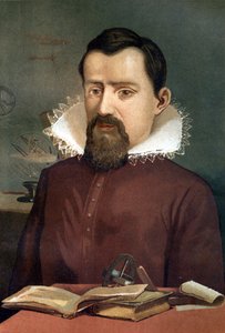Portrait of Johannes Kepler (Keppler), astronomer (1571 - 1630), after “La Ciencia y sus Hombres” by Louis Figuier. Barcelona 1881.