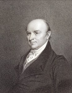 Portrait of John Quincy Adams (1767 - 1848), son of President John Adams and President of the United States (1825 - 1829). Engraving, 19th century by Unknown artist