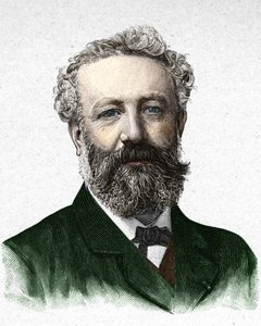 Portrait of Jules Verne, French writer (1828-1905)