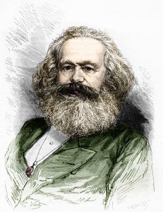 Portrait of Karl Marx, Theorist of Socialism and German Revolutionary (1818-1883)