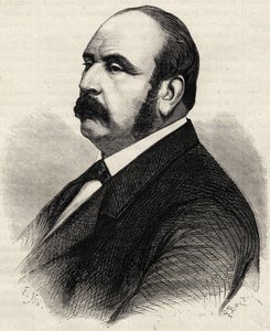 Portrait of Ledru Rollin (Ledru-Rollin) (1807-1874), French politician. Engraving of the 19th century by Unknown artist