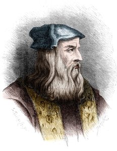 Portrait of Leonardo da Vinci (1452-1519), Italian painter. by Unknown artist