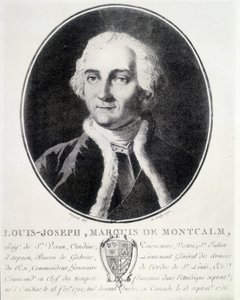 Portrait of Louis Joseph, Marquis de Montcalm by Unknown artist