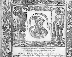 Portrait of Louis VIII The Lion King of France from 1223 to 1226 by Unknown artist