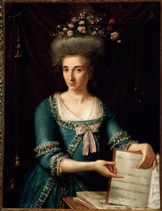 Portrait of Maria Rosa Coccia (1759-1833) Italian harpsichordist and composer