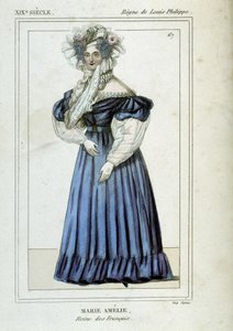Portrait of Marie Amelie de Bourbon, Queen of the French