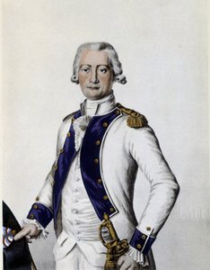 Portrait of Marquis de Lostanges, Captain in the Forez Regiment in 1786 by Unknown artist