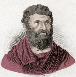 Portrait of Miltiades the Younger (540-489 BC), Athenian strategist and tyrant of Chersonese of Thrace (engraving)
