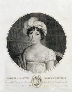 Portrait of Mme de Staël - engraving