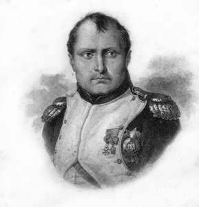 Portrait of Napoleon Bonaparte, engraving of the 19th century