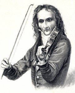 Portrait of Niccolò Paganini (1782-1840) by Unknown artist