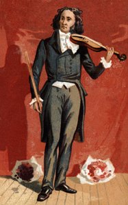 Portrait of Nicolo Paganini (1782 - 1840) Italian violinist by Unknown artist