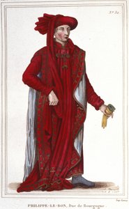 Portrait of Philip III the Good, Duke of Burgundy engraving of 1830 by Unknown artist