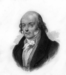 Portrait of Pierre Jean de Beranger (1780 - 1857), French poet and songwriter - engraving of the 19th century