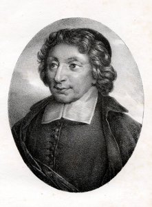 Portrait of Pierre Nicole (1625 - 1695) ardent defender of Jansenism from a painting of the Port Royal.