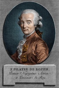 Portrait of Pilâtre de Rozier (1756 - 1785), French physicist and aeronaut (first trip in a hot air balloon) by Unknown artist