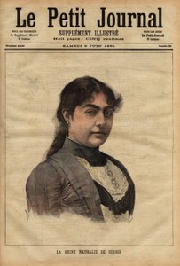 Portrait of Queen Nathalie of Serbia by Unknown artist