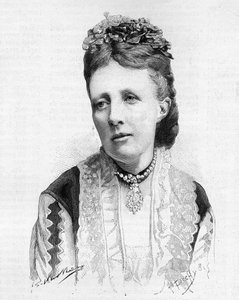 Portrait of Queen Sophie of Sweden and Norway in 1888. by Unknown artist