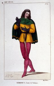 Portrait of Raymond V, Count of Toulouse (approximately 1134 - 1194)